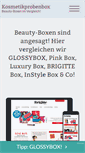 Mobile Screenshot of kosmetikprobenbox.de