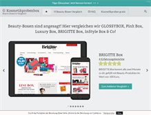 Tablet Screenshot of kosmetikprobenbox.de